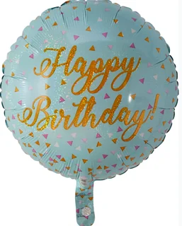 Happy Birthday Foil Balloon 18in — birthday balloon add-on by Chateau Flower, Klang Valley