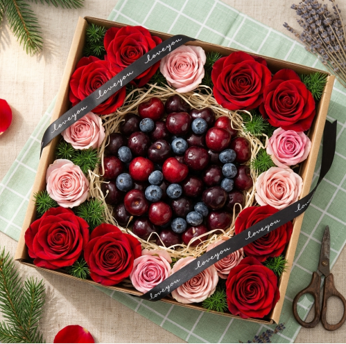 Ruby and Roses Fruit Box (L)