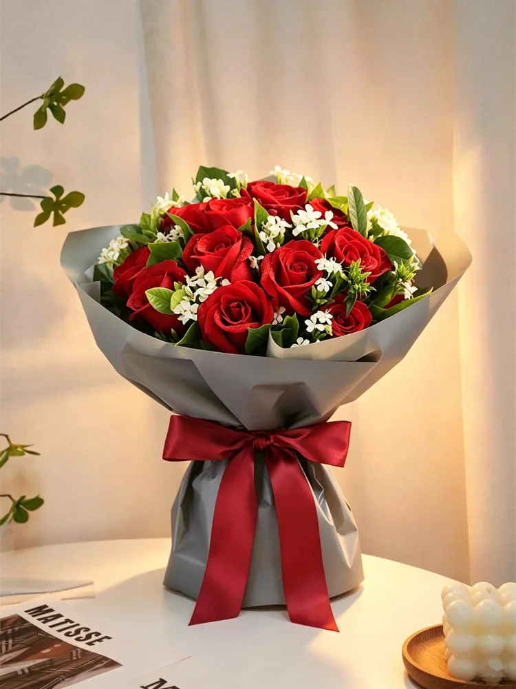 Red Velvet Romance — fresh flower bouquet by Chateau Flower, Klang Valley