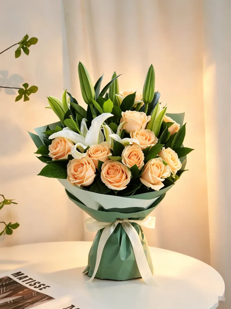 Champagne Kiss — fresh flower bouquet by Chateau Flower, Klang Valley