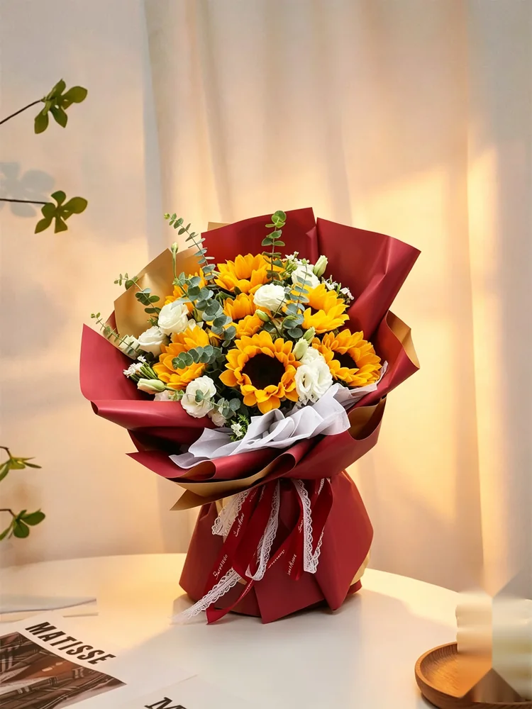 Burgundy Love — fresh flower bouquet by Chateau Flower, Klang Valley