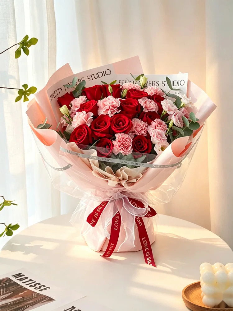 Rosy Blush Dream — fresh flower bouquet by Chateau Flower, Klang Valley