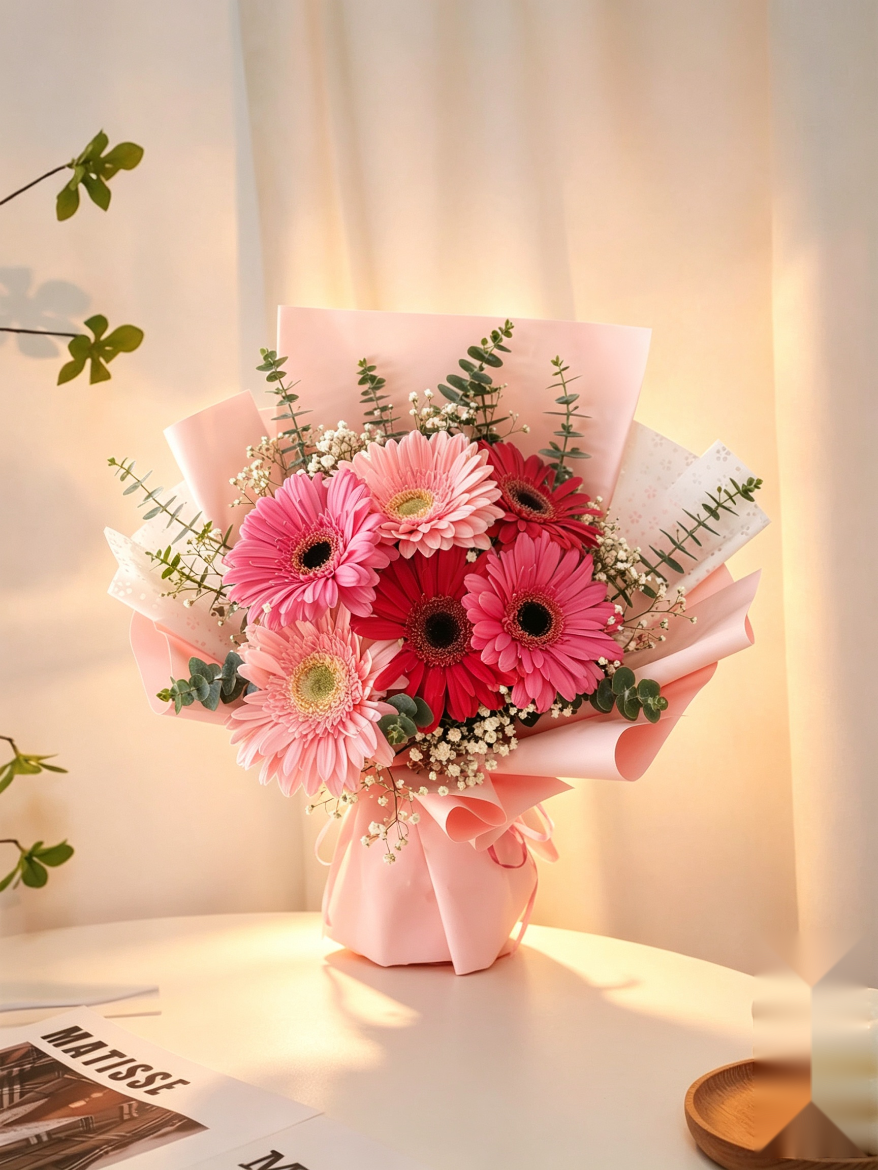 Pink Sunburst