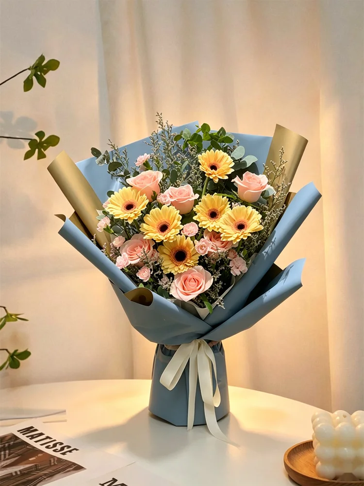 Azure Bloom Pop — fresh flower bouquet by Chateau Flower, Klang Valley
